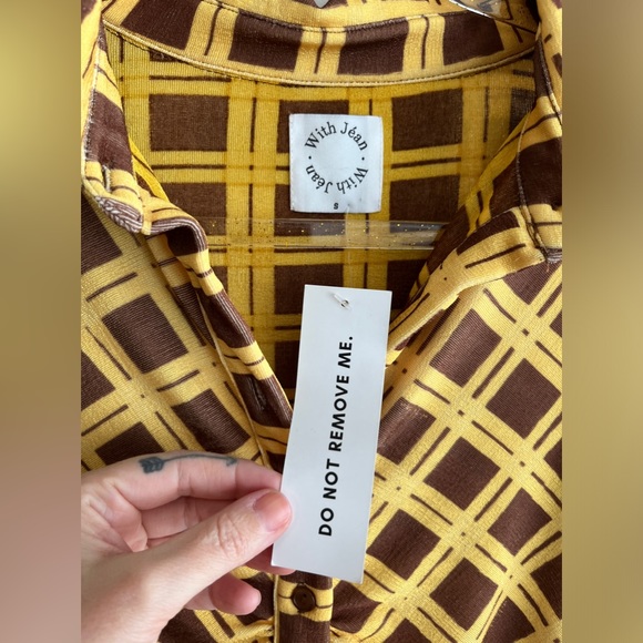 WITH JEAN Andy Mini Dress Cher Size S NWT - Picture 6 of 6